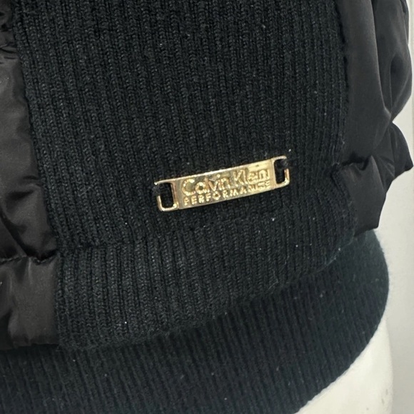 Calvin Klein Performance Womens Black Puffer Vest Size M Full Zip - Picture 5 of 10